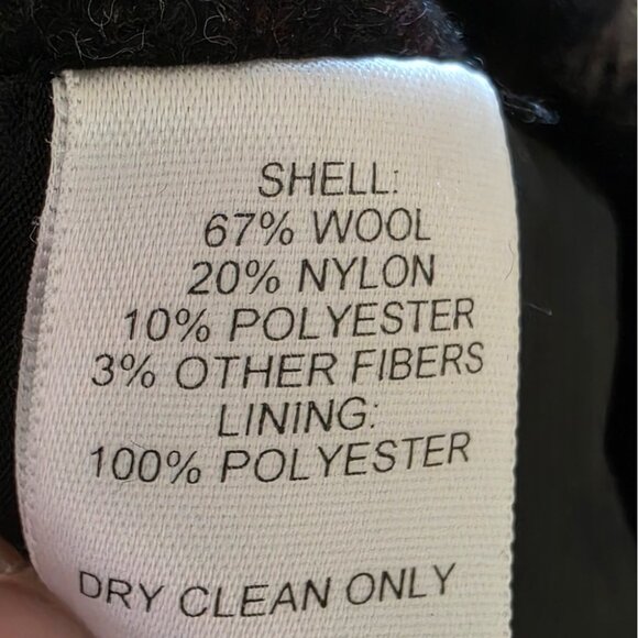 Talbots Petite Size 8 Plaid Wool Blend Skirt With Back Zipper & Button Closure - Picture 3 of 10